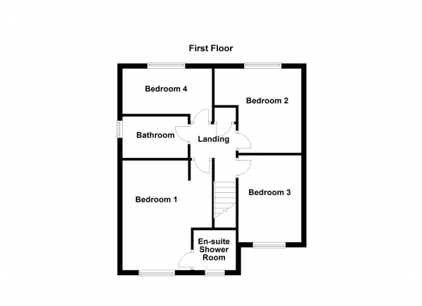 Floor Plan Image for 4 Bedroom Detached House for Sale in Carnoustie Gardens, Normanton