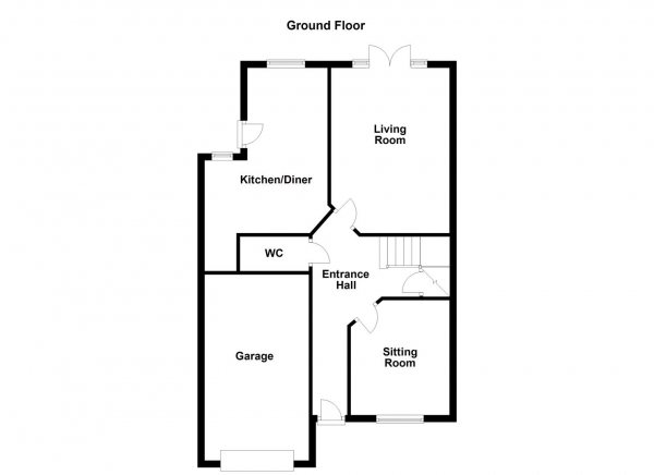 Floor Plan Image for 4 Bedroom Link Detached House for Sale in Hillcrest Mount, Castleford