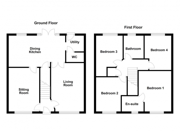 Floor Plan Image for 4 Bedroom Detached House for Sale in Amberwood Avenue, Castleford