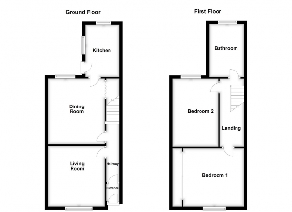 Floor Plan Image for 2 Bedroom Terraced House for Sale in Princess Street, Normanton