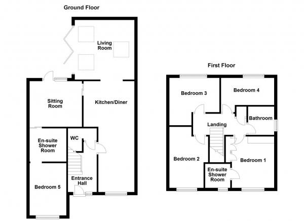 Floor Plan Image for 4 Bedroom Detached House for Sale in Whinbeck Avenue, Normanton