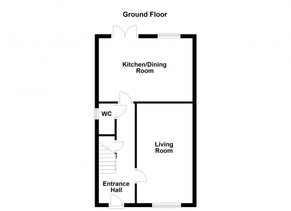 Floor Plan Image for 3 Bedroom Semi-Detached House for Sale in Meadow View, Upton, Pontefract