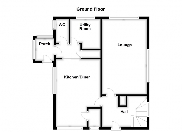 Floor Plan Image for 3 Bedroom Detached House for Sale in Mill Lane, Old Snydale, Pontefract