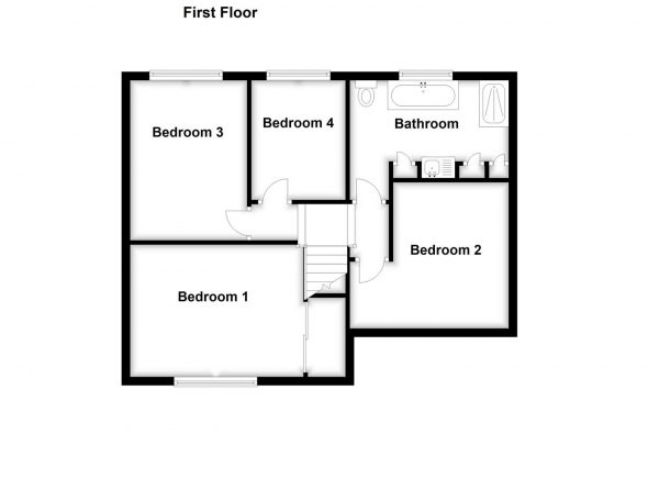 Floor Plan Image for 4 Bedroom Semi-Detached House for Sale in Favell Avenue, Normanton