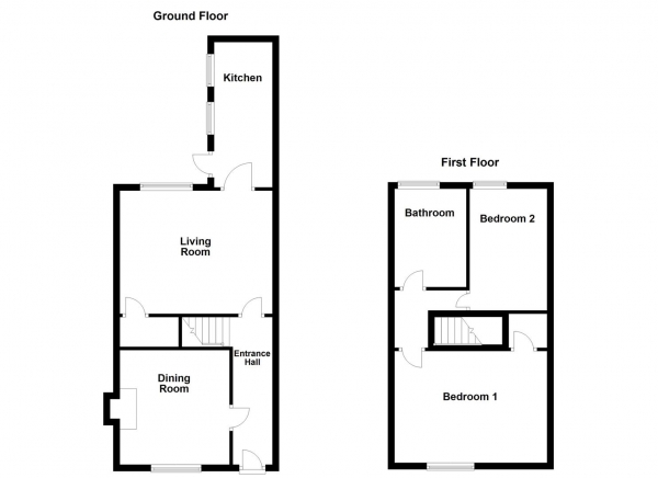 Floor Plan Image for 2 Bedroom Terraced House for Sale in King Street, Pontefract