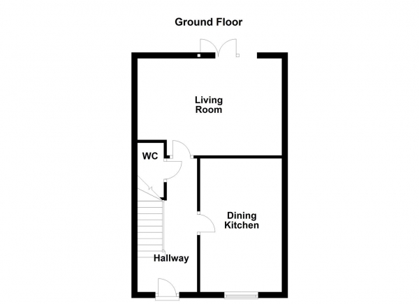 Floor Plan Image for 3 Bedroom Semi-Detached House for Sale in Parkers Fold, Ackworth