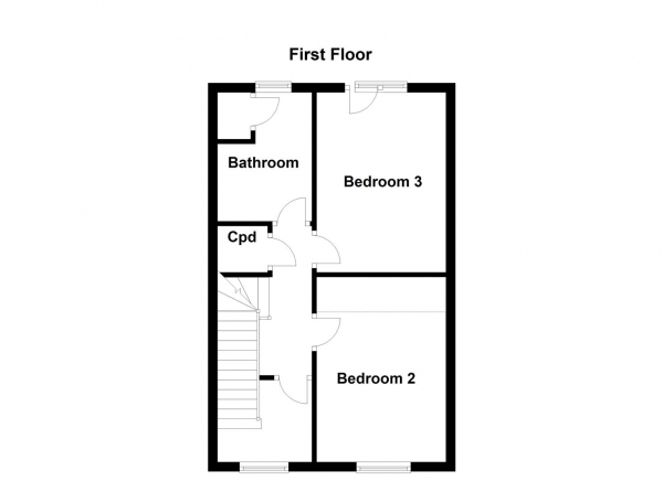 Floor Plan Image for 3 Bedroom Semi-Detached House for Sale in Parkers Fold, Ackworth