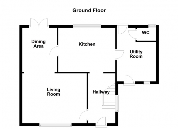 Floor Plan Image for 3 Bedroom Semi-Detached House for Sale in Broomhill Drive, Knottingley