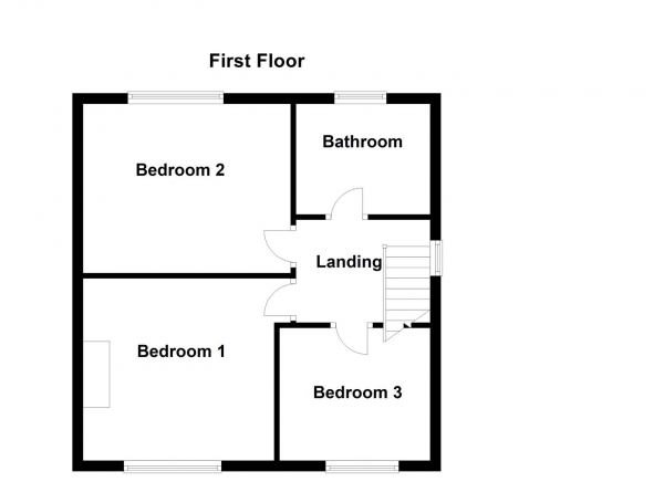 Floor Plan Image for 3 Bedroom Semi-Detached House for Sale in Broomhill Drive, Knottingley