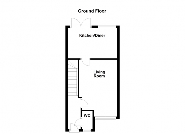 Floor Plan Image for 2 Bedroom Semi-Detached House for Sale in Chambers Close, Castleford