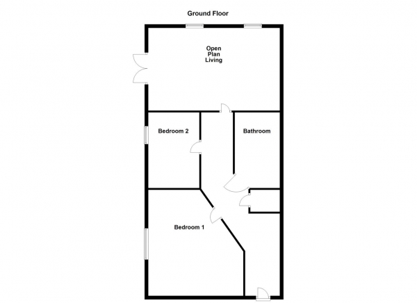 Floor Plan Image for 2 Bedroom Apartment for Sale in Leeming Place, Castleford