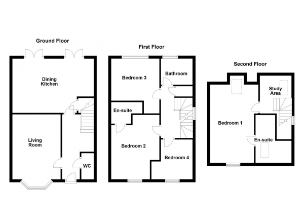 Floor Plan Image for 4 Bedroom Detached House for Sale in Ward Road, Castleford