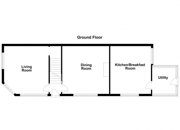 Floor Plan Image for 3 Bedroom Cottage for Sale in Cliff Hill Terrace, Fairburn, Knottingley