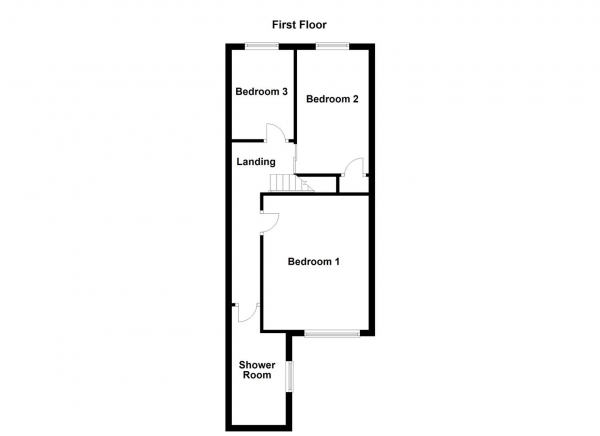 Floor Plan Image for 3 Bedroom Terraced House for Sale in Lower Oxford Street, Castleford