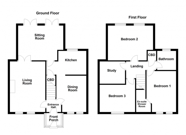 Floor Plan Image for 3 Bedroom Cottage for Sale in High Farm Meadow, Badsworth, Pontefract