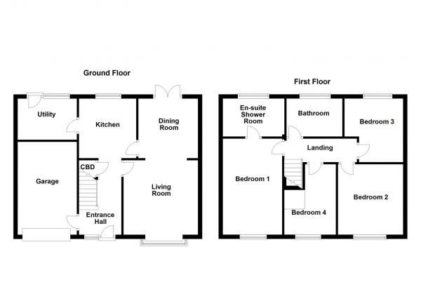 Floor Plan Image for 4 Bedroom Detached House for Sale in West Ings Crescent, Knottingley