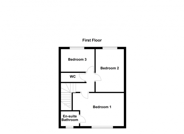 Floor Plan for 3 Bedroom Semi-Detached House for Sale in Nellgap Avenue, Middlestown, Wakefield, WF4, 4PJ -  &pound185,000