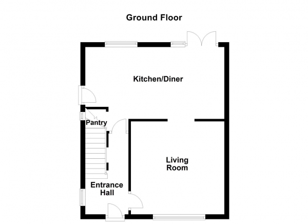 Floor Plan for 3 Bedroom Semi-Detached House for Sale in Swithenbank Avenue, Ossett, WF5, 9RS -  &pound170,000