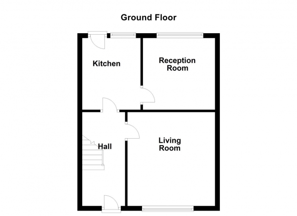 Floor Plan for 3 Bedroom Town House for Sale in Headlands Road, Ossett, WF5, 8HU - Guide Price &pound165,000