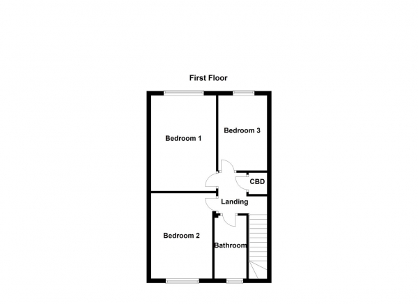 Floor Plan Image for 3 Bedroom Town House for Sale in Holly Approach, Ossett