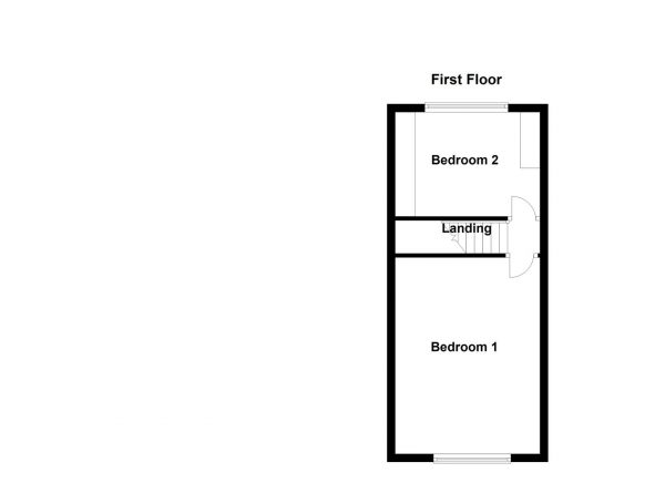 Floor Plan for 2 Bedroom Semi-Detached House for Sale in Willerton Close, Dewsbury, WF12, 7SH - Offers Over &pound210,000