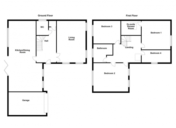 Floor Plan Image for 4 Bedroom Detached House for Sale in Cross Road, Middlestown, Wakefield