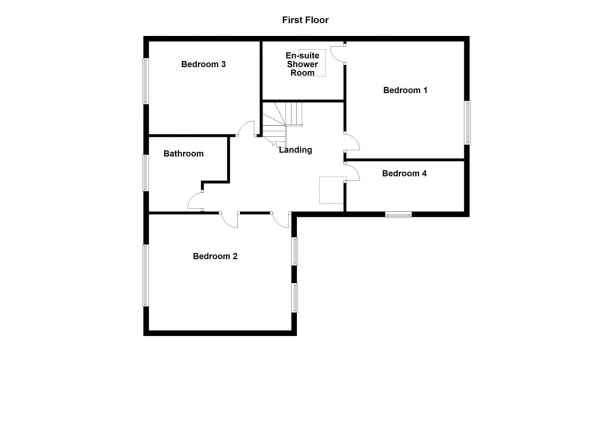 Floor Plan Image for 4 Bedroom Detached House for Sale in Cross Road, Middlestown, Wakefield