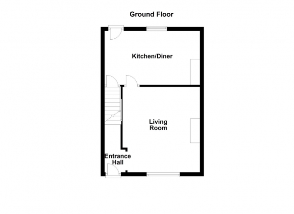 Floor Plan Image for 2 Bedroom End of Terrace House for Sale in Swithenbank Street, Ossett