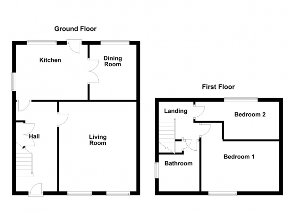 Floor Plan Image for 2 Bedroom Cottage for Sale in South Parade, Ossett