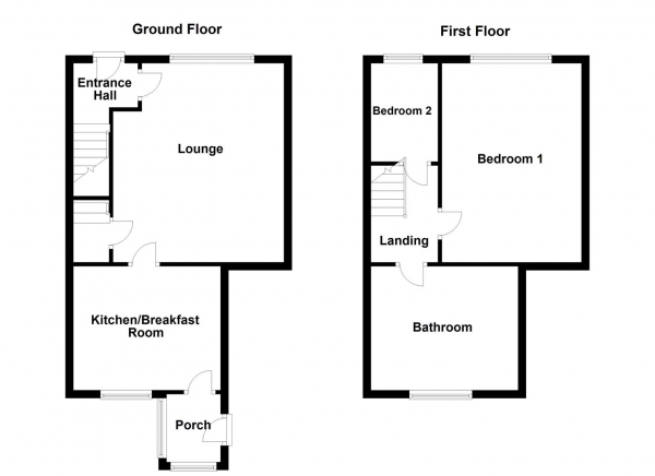 Floor Plan Image for 2 Bedroom Semi-Detached House for Sale in Horbury Road, Ossett