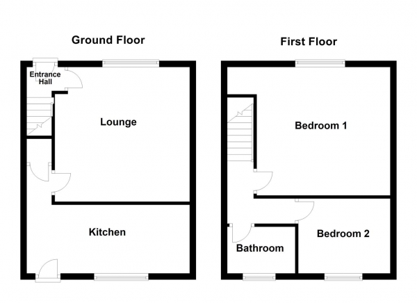 Floor Plan Image for 2 Bedroom Terraced House for Sale in Hope Street, Ossett