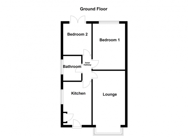 Floor Plan Image for 2 Bedroom Semi-Detached Bungalow for Sale in Manor Road, Ossett