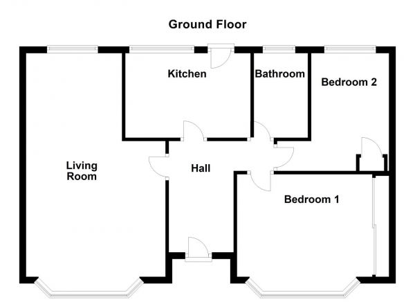 Floor Plan Image for 2 Bedroom Bungalow for Sale in Healey Road, Ossett