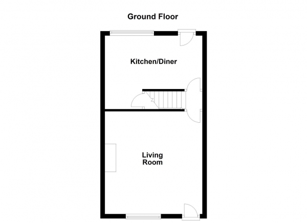 Floor Plan Image for 2 Bedroom Terraced House for Sale in Broomcroft Road, Ossett, WF5 8LH