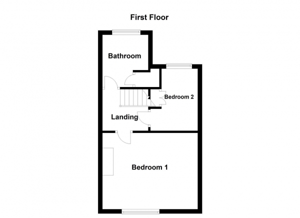 Floor Plan Image for 2 Bedroom Terraced House for Sale in Broomcroft Road, Ossett, WF5 8LH