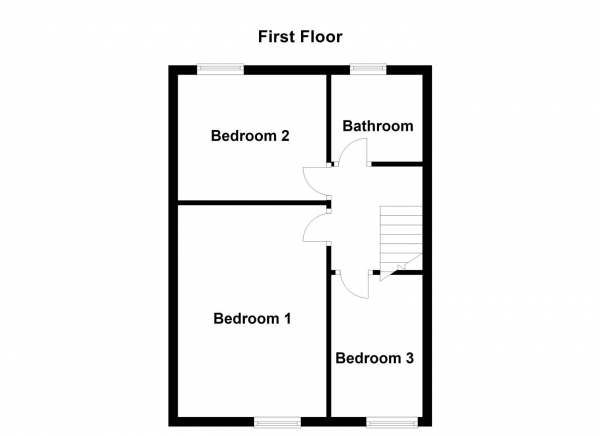 Floor Plan Image for 3 Bedroom Terraced House for Sale in Armitage Buildings, Dewsbury