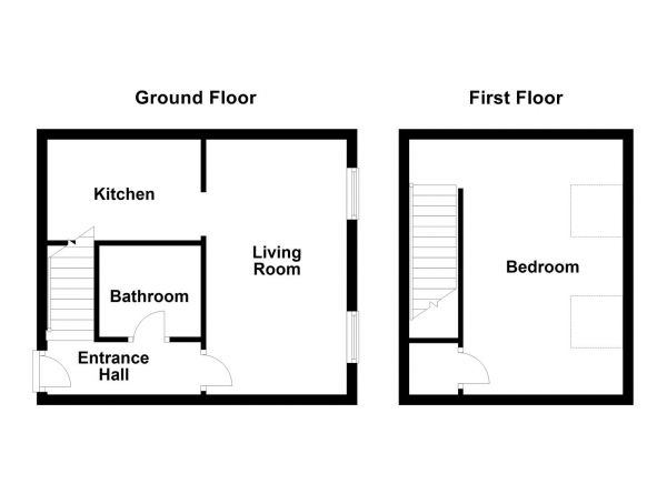 Floor Plan Image for 1 Bedroom Ground Flat for Sale in Northfield MIlls, Church Street, Ossett