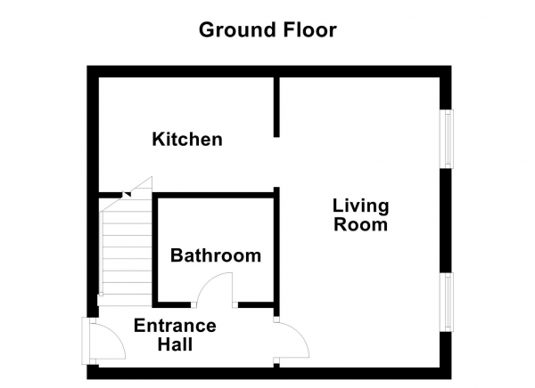 Floor Plan Image for 1 Bedroom Ground Flat for Sale in Northfield MIlls, Church Street, Ossett