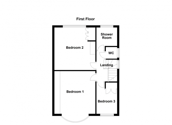 Floor Plan Image for 3 Bedroom Semi-Detached House for Sale in Queens Drive, Ossett