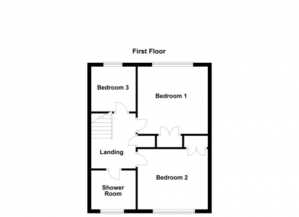 Floor Plan Image for 3 Bedroom Semi-Detached House for Sale in Kingsway Close, Ossett