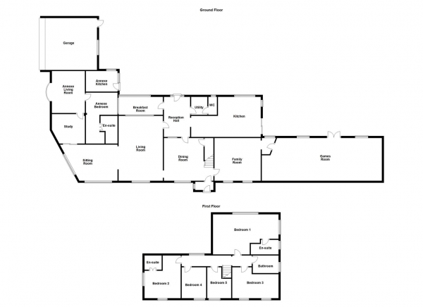 Floor Plan Image for 6 Bedroom Property for Sale in Bretton Lane, Bretton, Wakefield