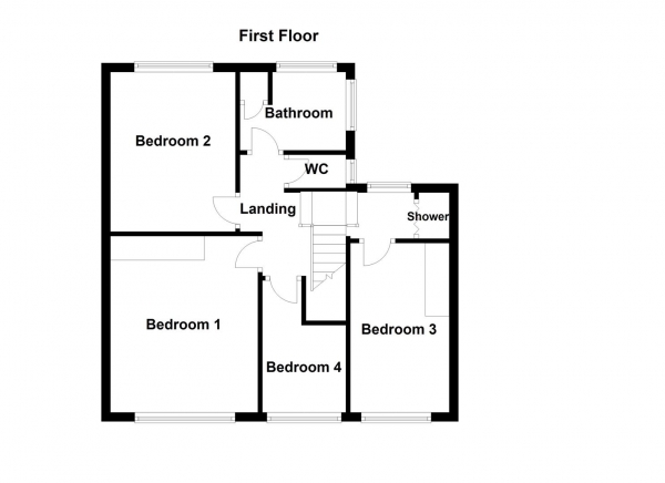 Floor Plan Image for 5 Bedroom Detached House for Sale in Highfields, Netherton, Wakefield