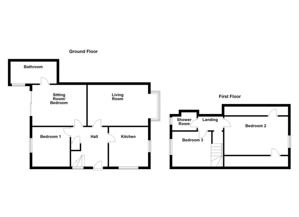 Floor Plan Image for 3 Bedroom Detached Bungalow for Sale in Greenfield Road, Ossett