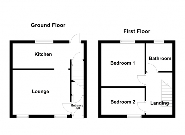 Floor Plan Image for 2 Bedroom Terraced House for Sale in Woodbine Street, Ossett