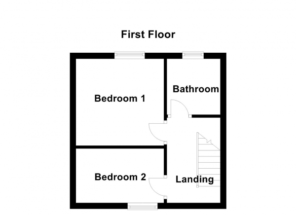 Floor Plan Image for 2 Bedroom Terraced House for Sale in Woodbine Street, Ossett