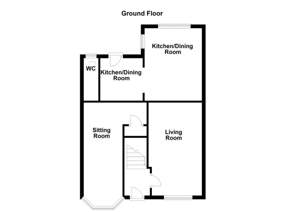 Floor Plan Image for 3 Bedroom Semi-Detached House for Sale in Saville Street, Ossett