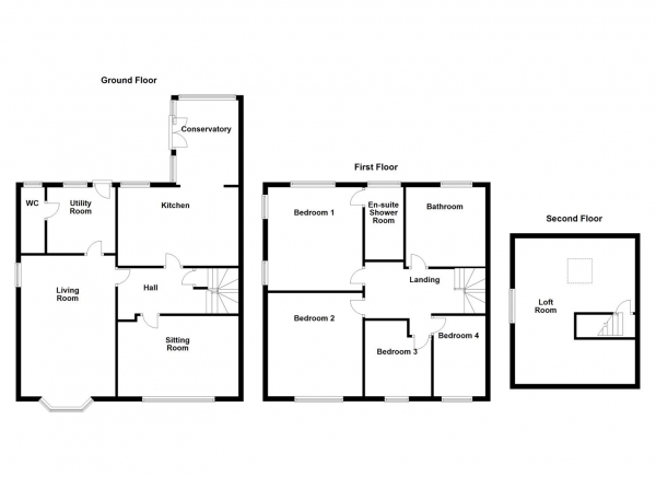 Floor Plan Image for 5 Bedroom Semi-Detached House for Sale in Green Lane Close, Overton, Wakefield