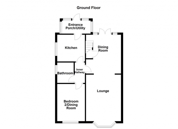 Floor Plan Image for 2 Bedroom Semi-Detached Bungalow for Sale in Greatfield Road, Ossett