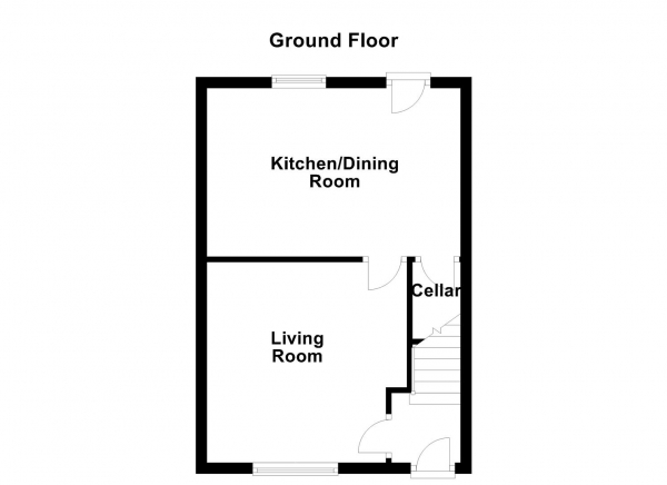 Floor Plan Image for 2 Bedroom Terraced House for Sale in Netherton Lane, Netherton, WF4 4HJ