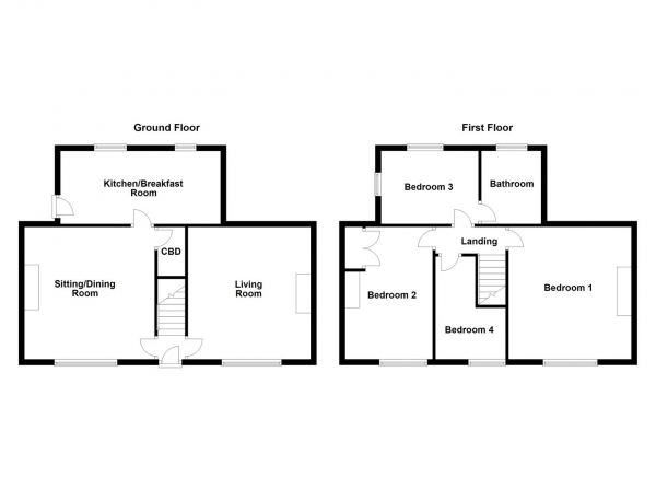 Floor Plan Image for 4 Bedroom Semi-Detached House for Sale in Upper Lane, Netherton, Wakefield